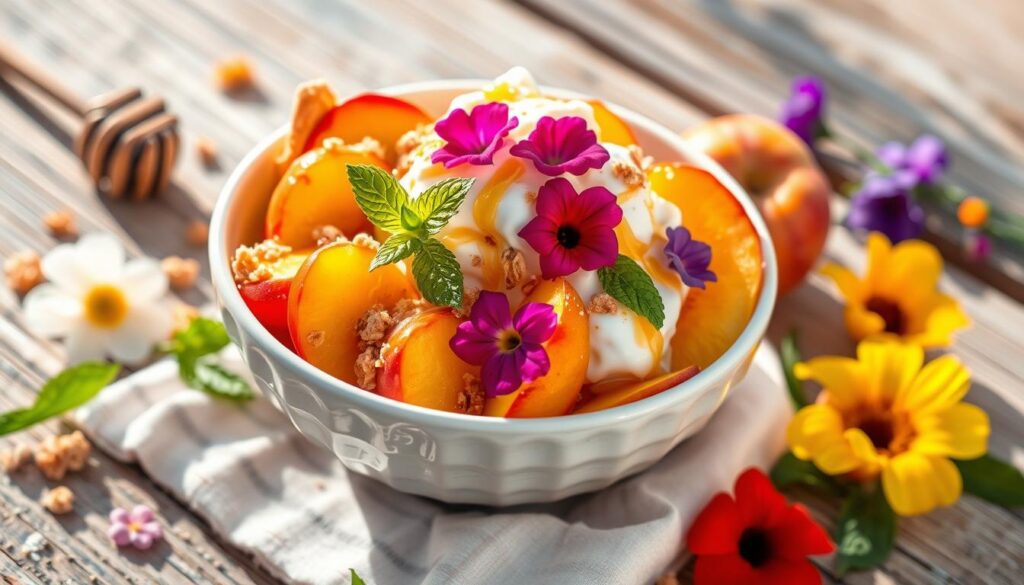 Peaches and Cream Dessert Toppings