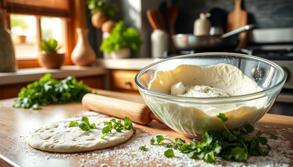 cottage cheese flatbread preparation