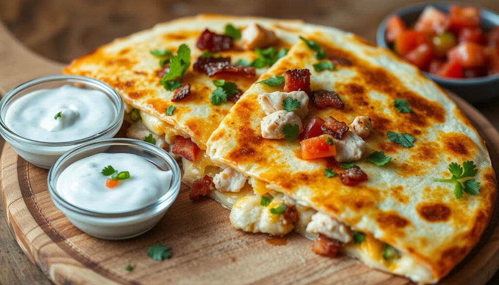 Chicken Bacon Ranch Quesadilla