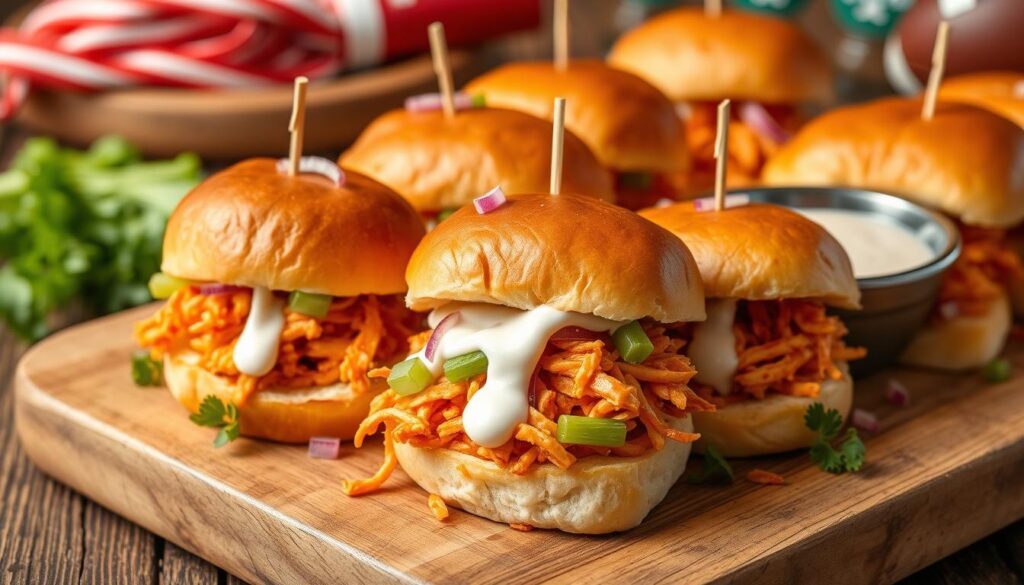 buffalo chicken sliders