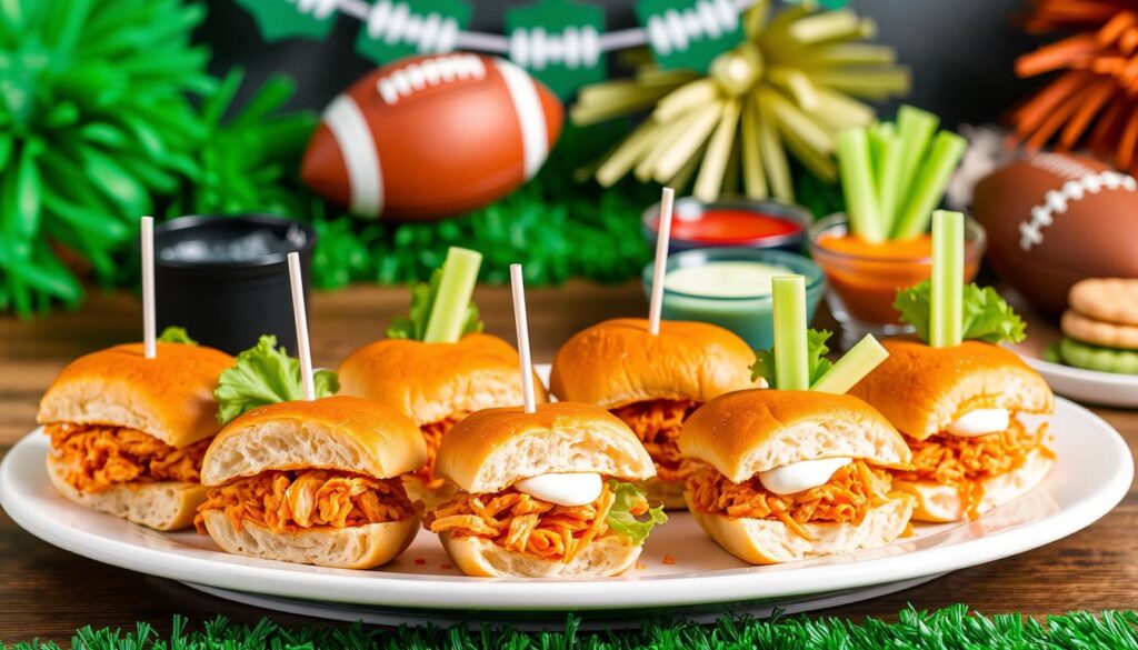 buffalo chicken sliders