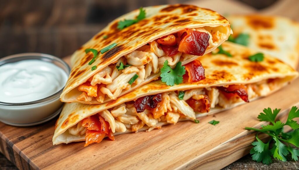 chicken bacon ranch quesadilla