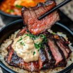 Korean BBQ Steak Bowls with Creamy Sauce